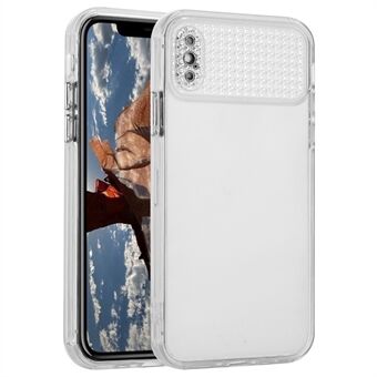 For iPhone X / XS 5.8 tommer Mobildeksler Rhinestone Dekor TPU Fall-sikker Deksel - Gjennomsiktig