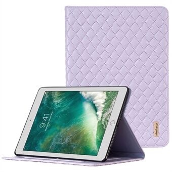 BINFEN FARGE For iPad 9,7-tommers (2017) / (2018) / iPad Air (2013) / Air 2 Støtsikker veske påtrykt full beskyttelse PU-skinn nettbrettetui med kortholder / Stand