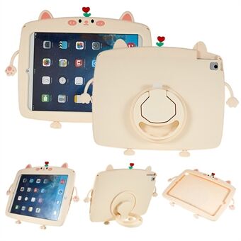 For iPad Air (2013) / Air 2 / iPad 9,7-tommers (2017) / (2018) / Pro 9,7 tommer (2016) Silikon-nettbrettetui Kickstand Cat Style nettbrettdeksel