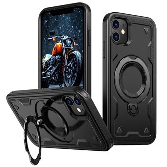 For iPhone 11 / XR Etui Kompatibel med MagSafe Militærbeskyttelse PC+TPU Kickstand Telefondeksel