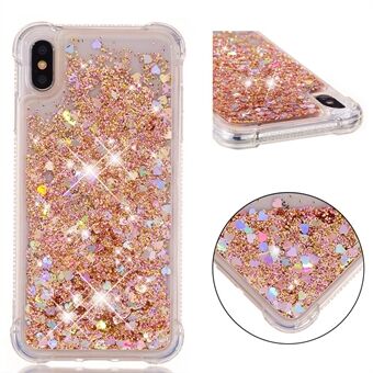 Glitter Powder Quicksand Støtsikker TPU-deksel for iPhone XS Max 6,5 tommer - Multi