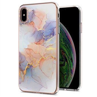 En serie galvanisering IMD Soft TPU telefonbeskyttelsesdeksel til iPhone XS Max 6,5 tommer