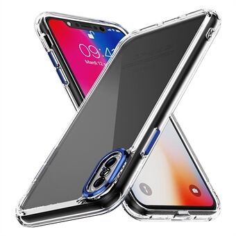 YSM for iPhone XS Max 6.5-tommers etui. Akryl+TPU materiale med presis utskjæring for kamera og metallknapper.