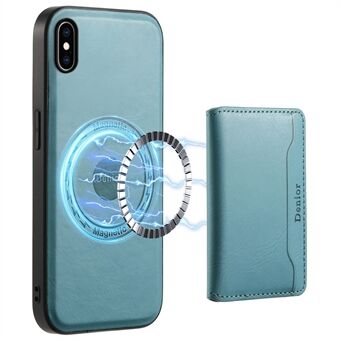 DENIOR for iPhone XS Max 6.5 tommers Case Kickstand Kuhudtekstur Mobilpung Deksel Kompatibel med MagSafe