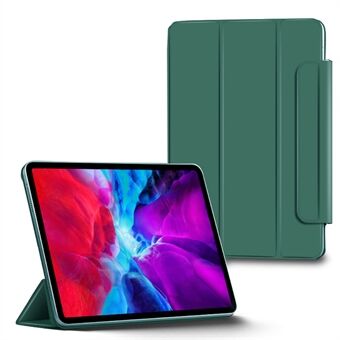 Strong Magnet, rammeløst, fortykket nettbrettdeksel i skinn for iPad Pro 11-tommers (2021) / (2020) / (2018) - Mørkegrønn