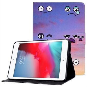 For iPad mini (2019) 7,9 tommer / iPad mini 4/3/2/1 mønsterutskrift PU-skinn nettbrettetui Justerbart Stand Støtsikkert deksel