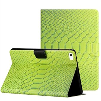 For iPad mini / mini 2 / mini 3 / mini 4 / mini (2019) 7,9 tommers PU- Stand Folio nettbrettetui Krokodillemønsterutskrift Smart deksel med kortholder