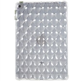 For iPad mini 4 / mini (2019) 7,9 tommer Anti-drop nettbrettetui Airbag Diamond Texture Clear TPU-deksel