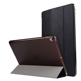 For iPad Air 10.5 (2019) / Pro 10.5 (2017) Tri-Fold Stand Smart Leather Case Silk Texture