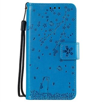 Imprint Flower Leather Lommebok Telefondeksel for iPhone 11 6,1 tommer