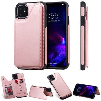 Kortspor PU-skinnbelagt TPU-deksel Telefondeksel for iPhone 11 6,1-tommers