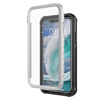 Anti-fall Heldekkende Beskyttelse Hard PC-deksel Innebygd PET Skjermfilm for iPhone 11 6.1 tommer