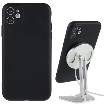 Liquid Series for iPhone 11 6,1 tommers magnetisk silikondeksel TPU Edge Microfiber Fôr Støtsikkert telefondeksel