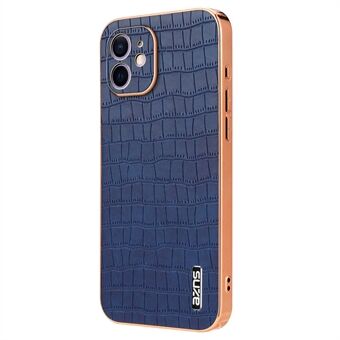 AZNS For iPhone 11-etui Anti-Drop Krokodilletextur PU+TPU Telefondeksel