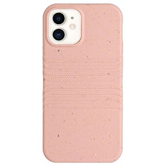 For iPhone 11 6,1 tommers fullstendig biologisk nedbrytbart telefondeksel Hybrid Wheat Straw Myk TPU Drop Protective Cover