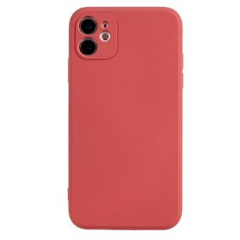 For iPhone 11 Myk TPU gummiert deksel Fiberfôrpute Anti- Scratch telefonveske