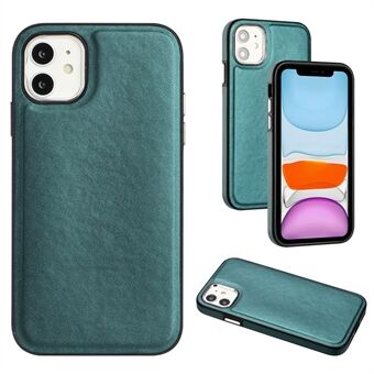 YB Leather Coating Series-6 For iPhone 11 Back Shell Cell Phone Guard Cover PU-skinn+TPU-deksel