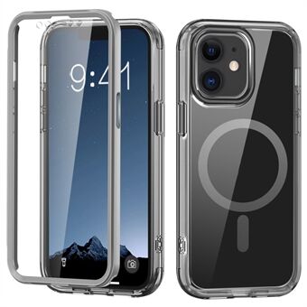 For iPhone 11 Klar Deksel Front / Bak Full Beskyttelse Telefon Skall Kompatibel med MagSafe