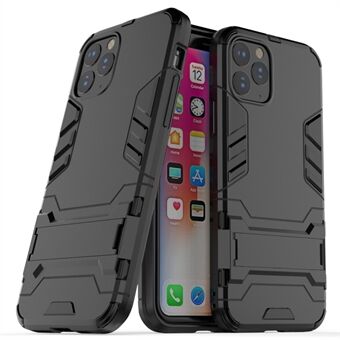 Hybriddeksel av plast + TPU med støtte for iPhone 11 Pro 5,8 tommer (2019) - Svart