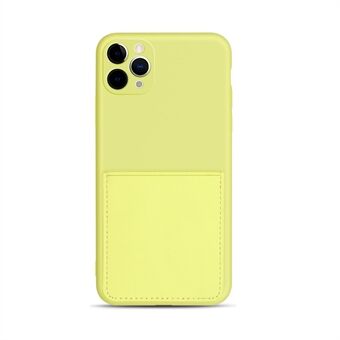 Mykt TPU-telefondeksel med PU-skinnkortspor for iPhone 11 Pro 5,8-tommers