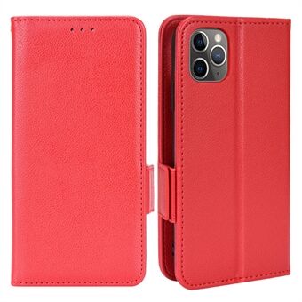 Lommebokdesign Magnetisk lås Litchi Texture Innvendig TPU + PU- Stand Mobiltelefondeksel for iPhone 11 Pro 5,8 tommer