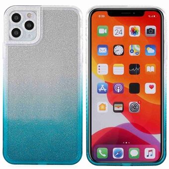 For iPhone 11 Pro 5.8 inch Phantom Series Gradient Phone Case Anti-fall Protection TPU Back Cover with Separable Glittering Plate