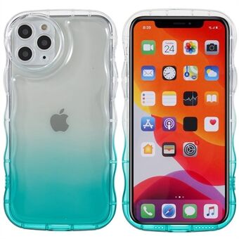 For iPhone 11 Pro 5,8 tommers bølgeformet Edge glanset mykt TPU Anti-fall mobiltelefondeksel