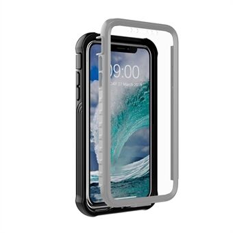 Støtsikker Heldekkende Plasttelefondeksel Innebygd PET Skjermfilm for iPhone 11 Pro Max 6,5 tommer