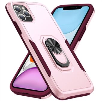 For iPhone 11 Pro Max 6.5 inch Defender Series Ring Kickstand Phone Cover Anti-drop PC + TPU Case