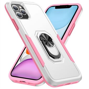 For iPhone 11 Pro Max 6.5 inch Defender Series Ring Kickstand Phone Cover Anti-drop PC + TPU Case