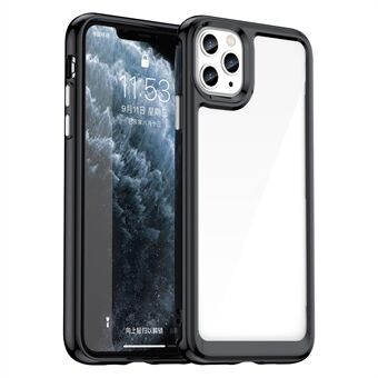 For iPhone 11 Pro Max Deksel TPU+Acrylic Beskyttende Gjennomsiktig Telefondeksel