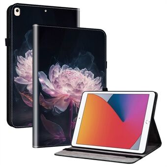 For iPad 10.2 (2021) / (2020) / (2019) Flip-etui med mønstertrykk til nettbrett med kortlomme