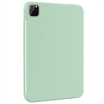 Skin-touch flytende silikon myk mikrofiberfôr Drop Protective Case for iPad Pro 11-tommers (2021) / (2020) / (2018)