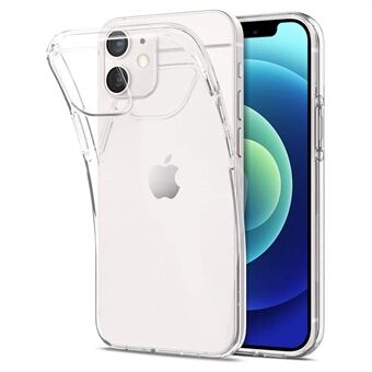 Anti-fingeravtrykk gjennomsiktig TPU-telefondeksel for iPhone 12 mini 5,4 tommer