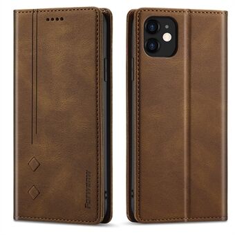 FORWENW F2 Series Silky Touch Leather Wallet Design Telefonveske for iPhone 12 mini 5,4 tommer