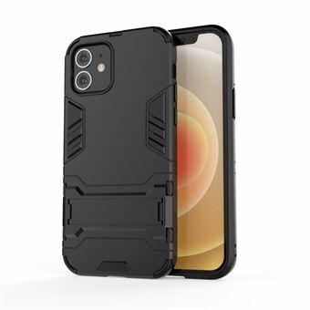 Plast + TPU Hybrid-deksel med Kickstand-telefondeksel for iPhone 12 Pro/ 12