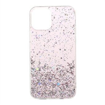 Sparkle Starry Sky Epoxy TPU Shell-deksel til iPhone 12/12 Pro