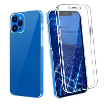 Hybrid PET + TPU + Akryl-gjennomsiktig skalldeksel med full dekning for iPhone 12 Pro/ 12