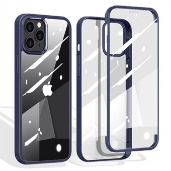 Dobbeltsidig herdet glass + TPU Hybrid Shell for iPhone 12 Pro/12