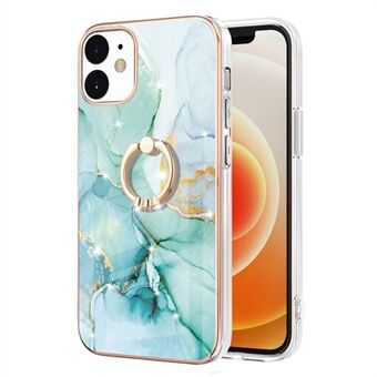 Galvanisering Vivid IML IMD marmormønster Ultra-tynt fleksibelt TPU-telefondekseldeksel med støtte for iPhone 12 6,1 tommer / 12 Pro 6,1 tommer