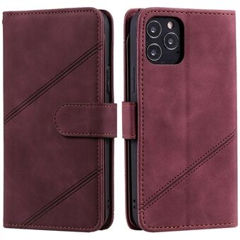 For iPhone 12/12 Pro 6,1 tommers Folio Flip PU- Stand påtrykt mobiltelefondeksel med flere kortspor og kontantlomme