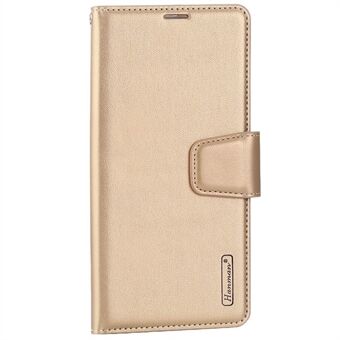 HANMAN Mill Series for iPhone 12 / 12 Pro 6,1 tommers Stand telefonveske PU-skinn + TPU Scratch lommebokdeksel