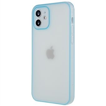 Fallsikkert matt telefondeksel for iPhone 12 6,1 tommers lysende ramme Anti- Scratch TPU telefondeksel