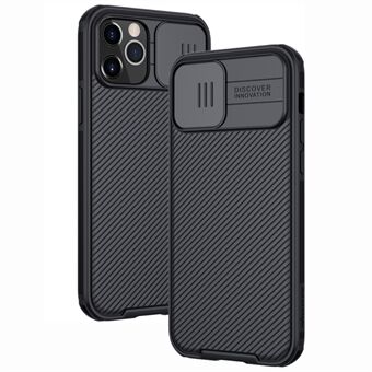 NILLKIN CamShield Deksel for iPhone 12 Pro/12 Skyvebeskyttelse for kamera PC Hardt deksel - Svart