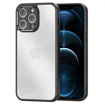 DUX DUCIS Aimo Series for iPhone 12 Pro matt bakdeksel TPU+PC Drop-proof telefondeksel (REACH-sertifisering) - Svart