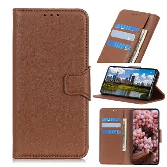 Litchi Skin Leather Wallet Case for iPhone 12 Pro Max 6,7 tommer