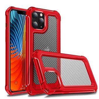 Karbonfibertekstur PC + TPU combo beskyttelsesveske til iPhone 12 Pro Max 6,7 tommer