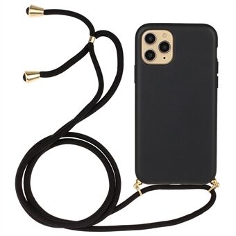 Biologisk nedbrytbar telefonveske for iPhone 12 Pro Max 6,7 tommer laget av hvetestrå og mykt TPU-materiale, med multifunksjonsstropp.