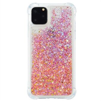 Pure Color Glitter Powder Quicksand TPU-deksel til iPhone 12 Pro Max 6,7 tommer