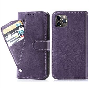 For iPhone 12 Pro Max 6,7 tommer Slitasjebestandig Retro Texture Mobiltelefonveske PU-skinn Roterende kortspor Holder Stand Lommebokskall